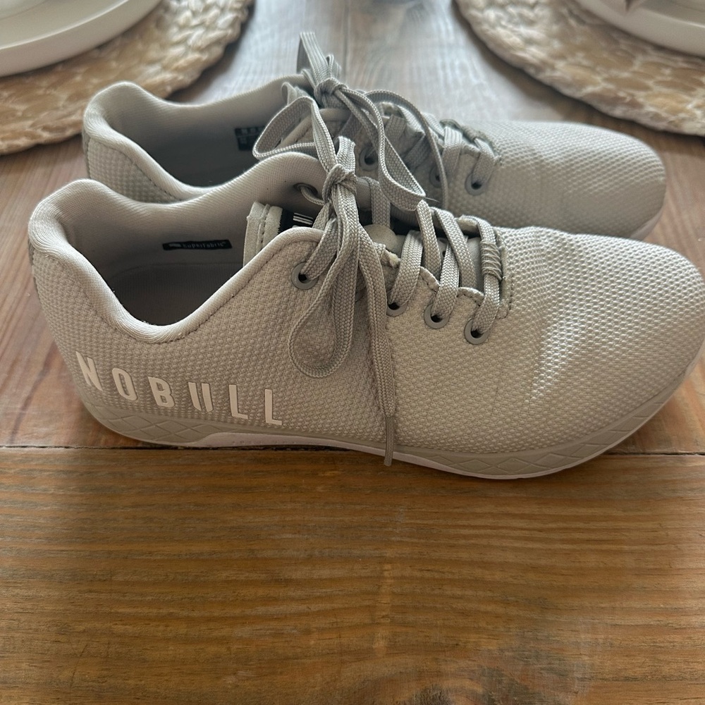NOBULL Light Gray Athletic Shoes Mens 9 Women's 10.5 Tik Tok - Picture 3 of 8
